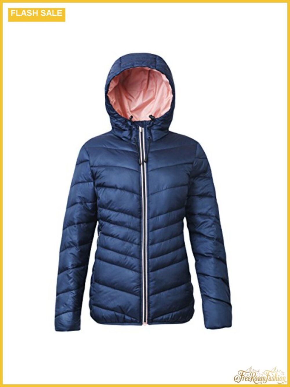 Lightweight Water-Resistant Hooded Puffer Jacket Quilted Winter Coat